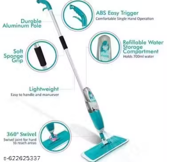 Microfiber 360 Degree Cleaning Healthy Spray Mop with Washable Cleaning Pad and Integrated Water Spray for Floor Cleaning, Spray Mop Cleaner, floor cleaning mop, Cleaning Mop for Home & Office Easy to use